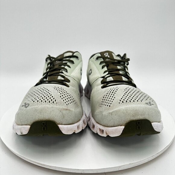 On Cloud X Swiss Engineering Men Size 12.5 Aloe White Green Running Shoes - Picture 2 of 13